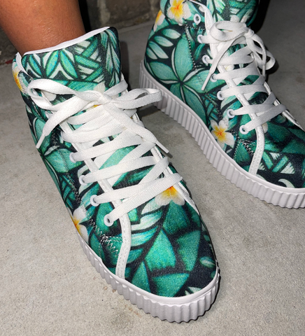 Floral sneakers